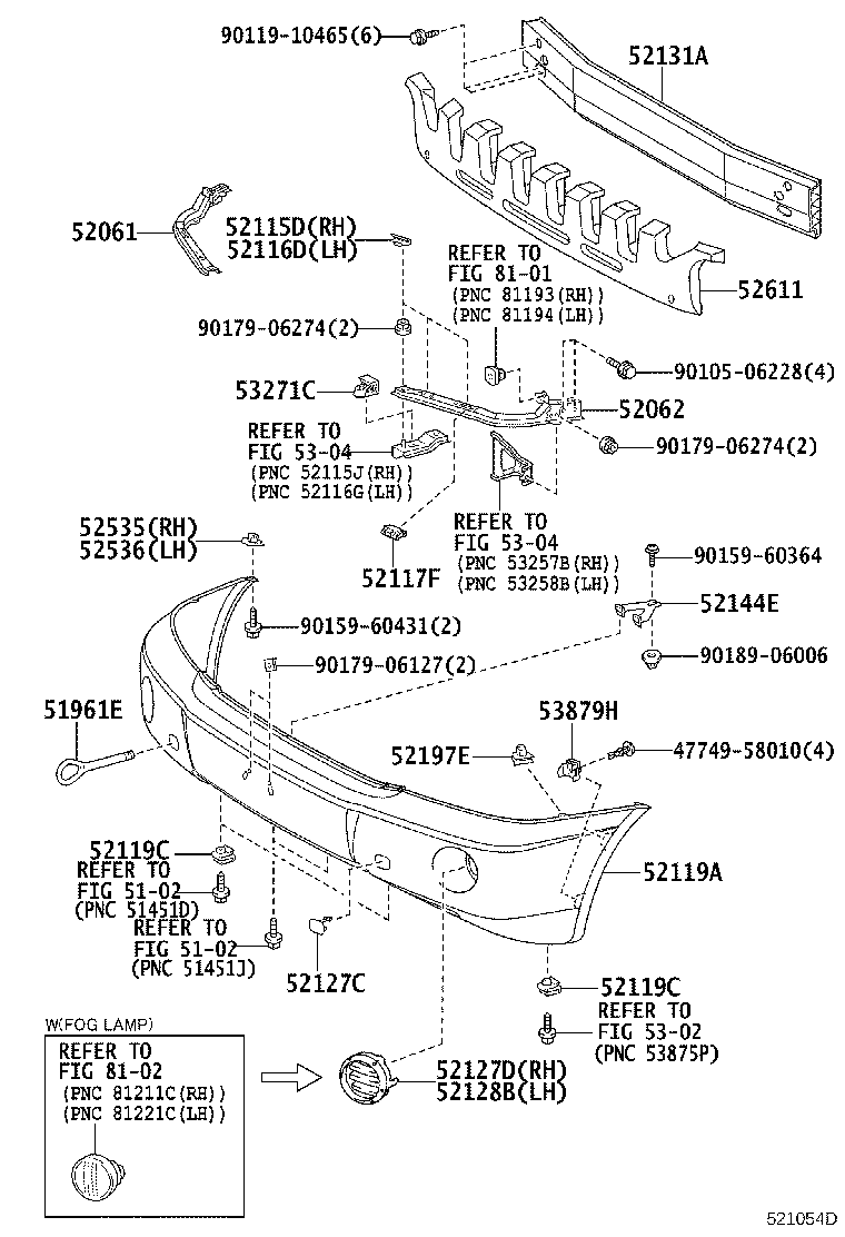 52117-48010 SUPPORT, FRONT BUMPER, UPPER product image