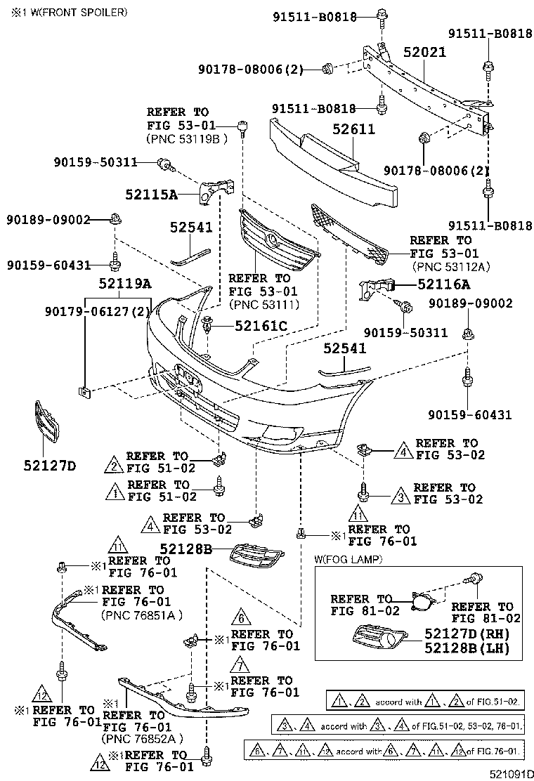 52021-12200 REINFORCEMENT SUB-ASSY, FRONT BUMPER product image