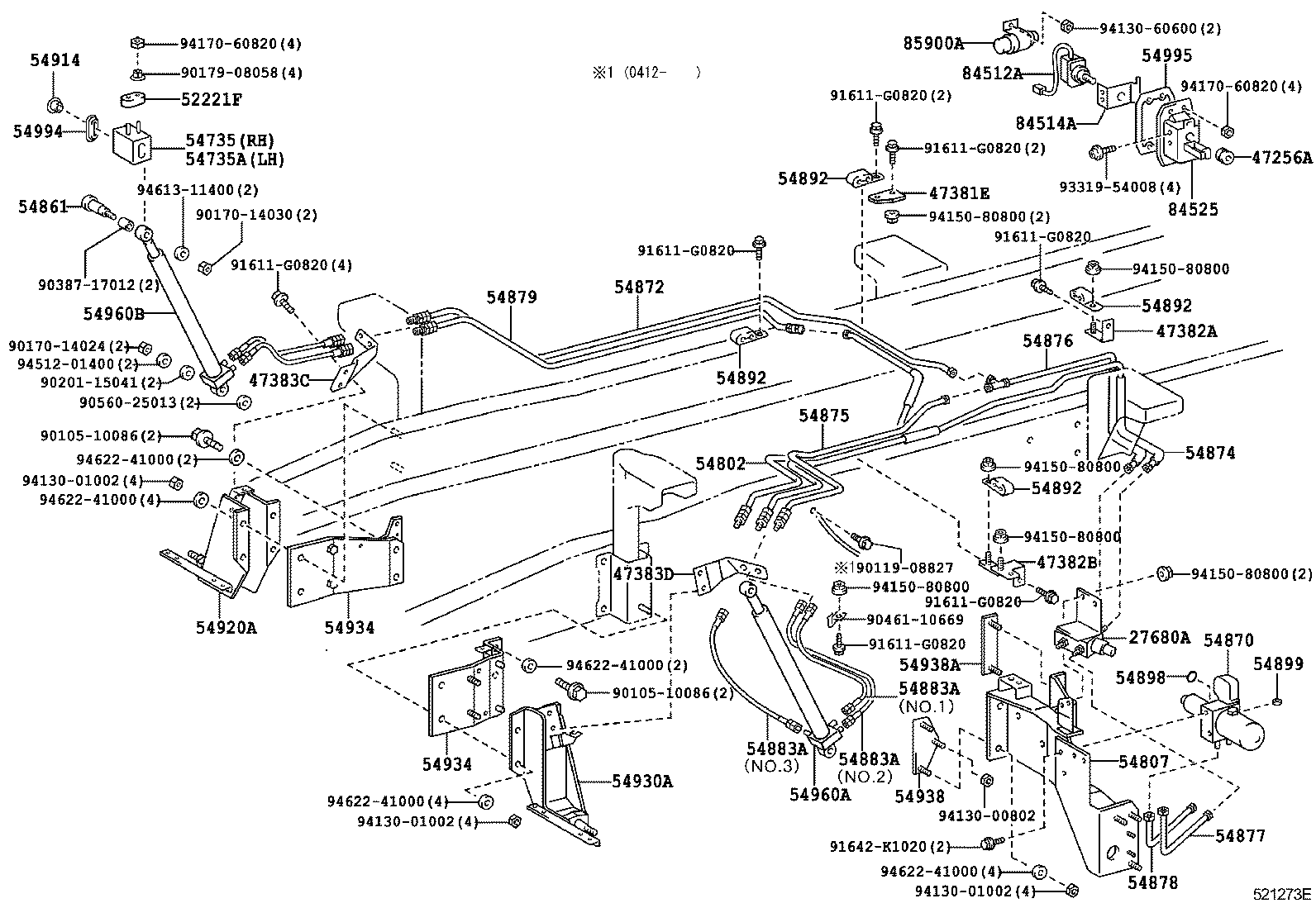 51701-37130 BRACKET, CAB FRONT MOUNTING product image