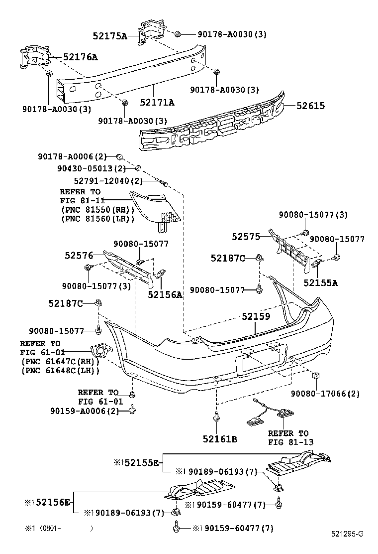 52175-AC030 BRACKET, REAR BUMPER ARM MOUNTING, RH product image