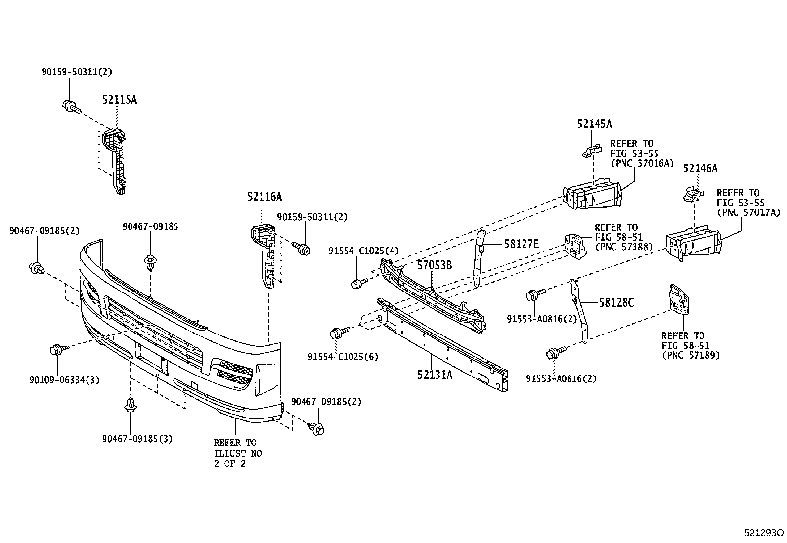 Toyota 52127-26060 COVER, FRONT BUMPER HOLE, RH