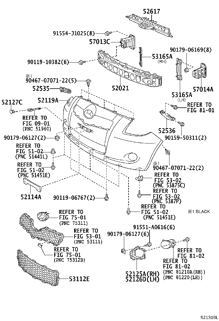 52617-52010 ABSORBER, RADIATOR SUPPORT, UPPER product image