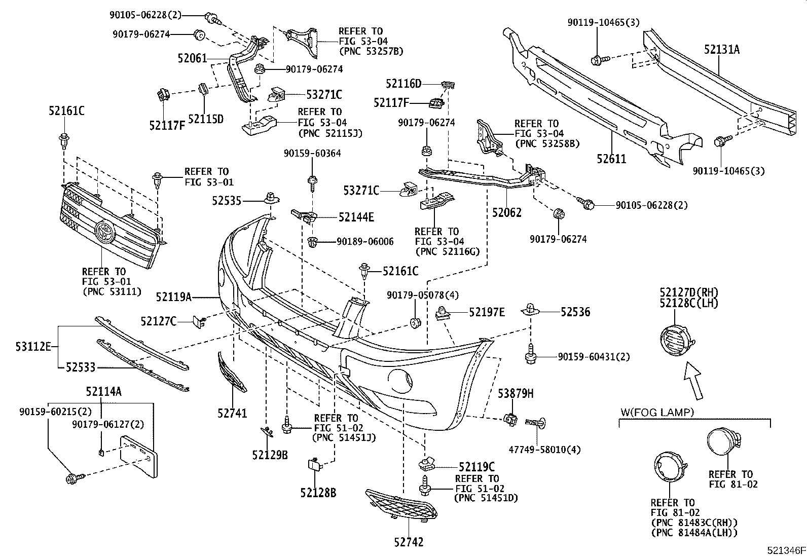 Toyota 52128-48030-J0 COVER, FRONT BUMPER HOLE, LH