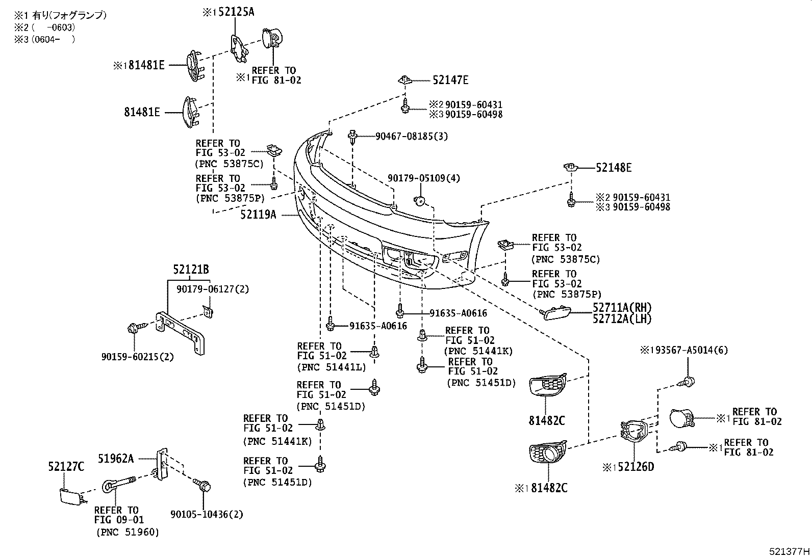 52131-52050 REINFORCEMENT, FRONT BUMPER product image