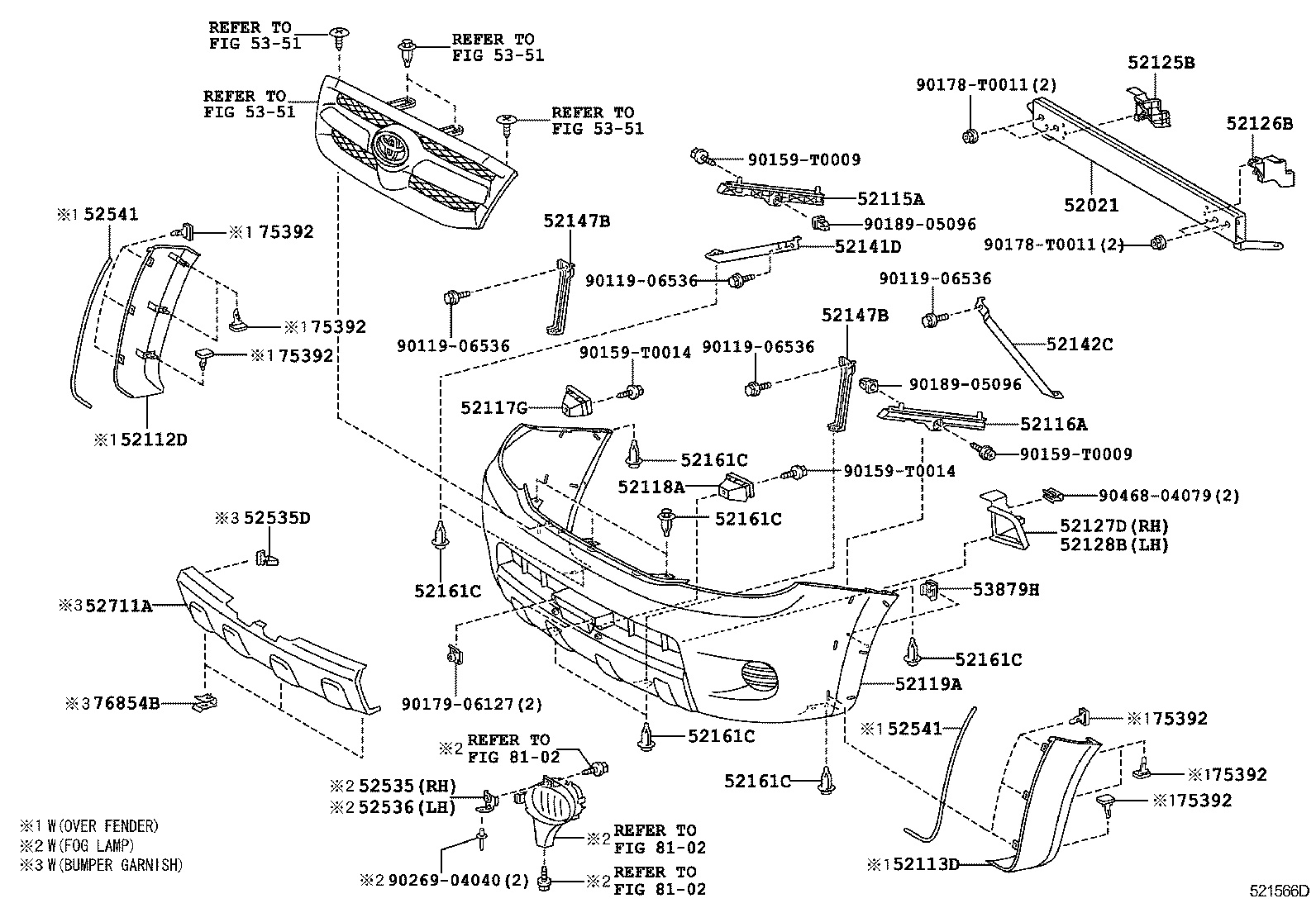 Toyota 52128-0K010 COVER, FRONT BUMPER HOLE, LH