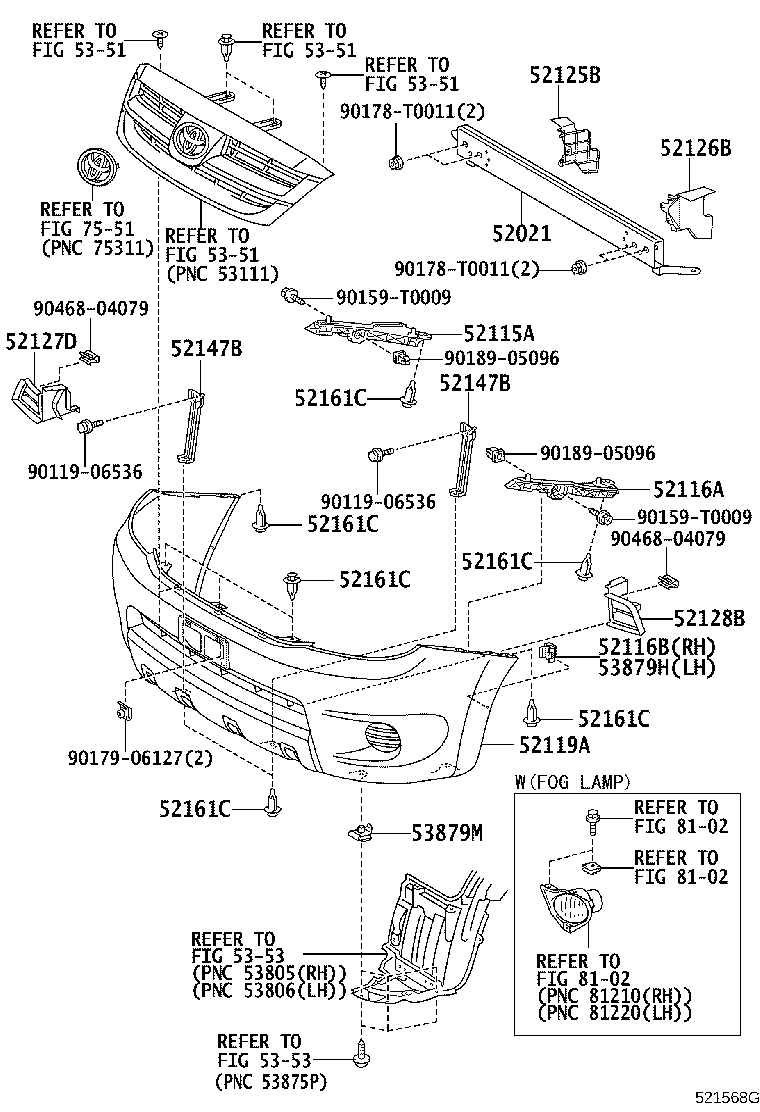 52115-0K020 SUPPORT, FRONT BUMPER SIDE, RH product image