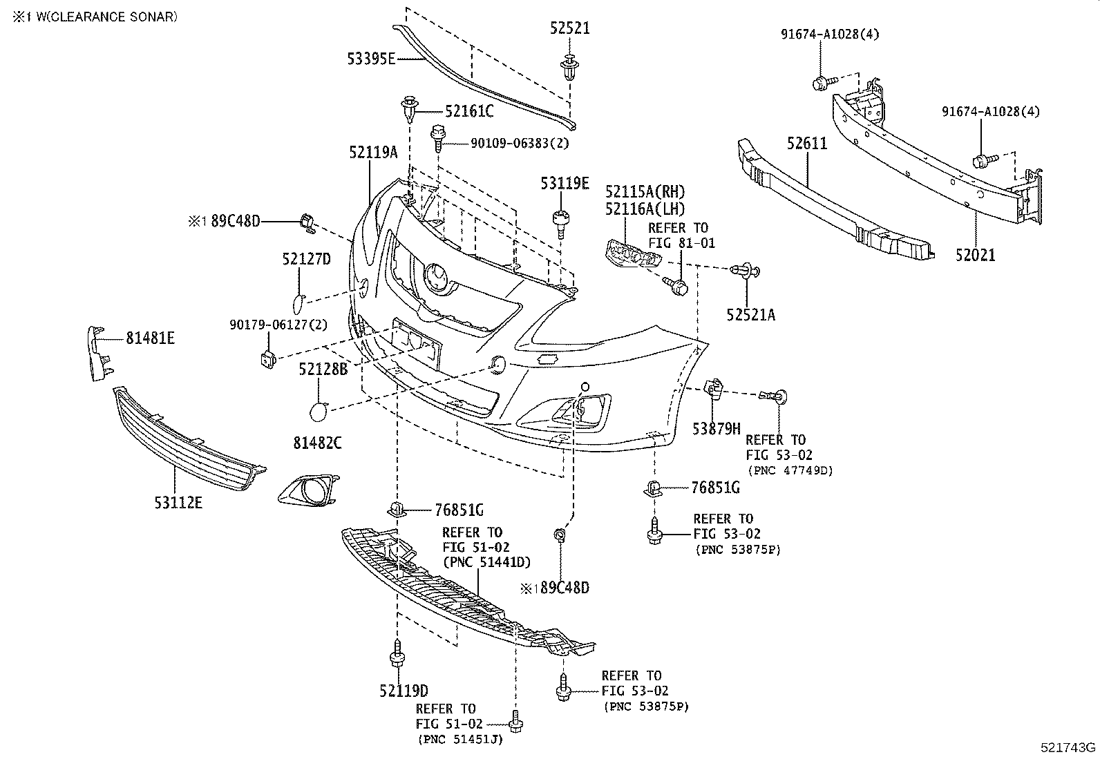 52030-02020 COVER, FOG LAMP, RH product image