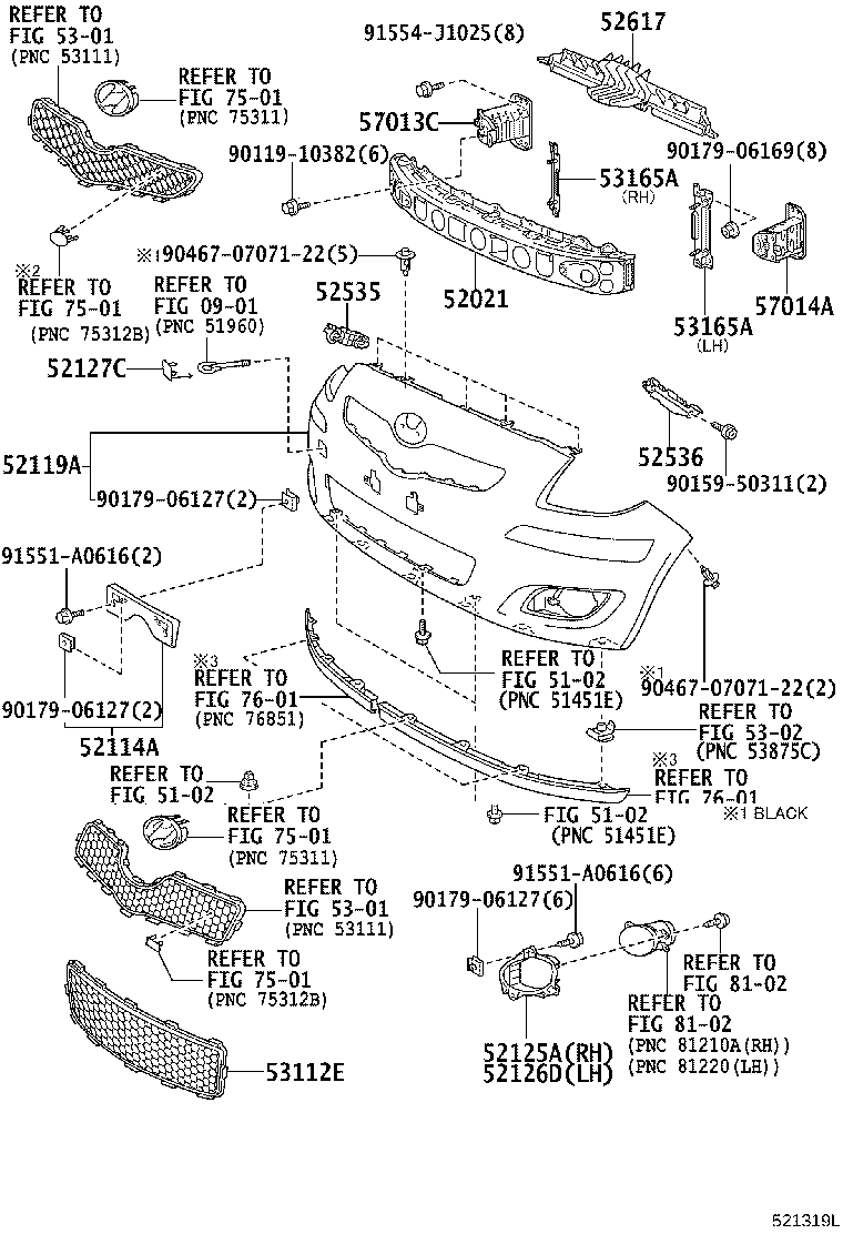 52617-52010 ABSORBER, RADIATOR SUPPORT, UPPER product image