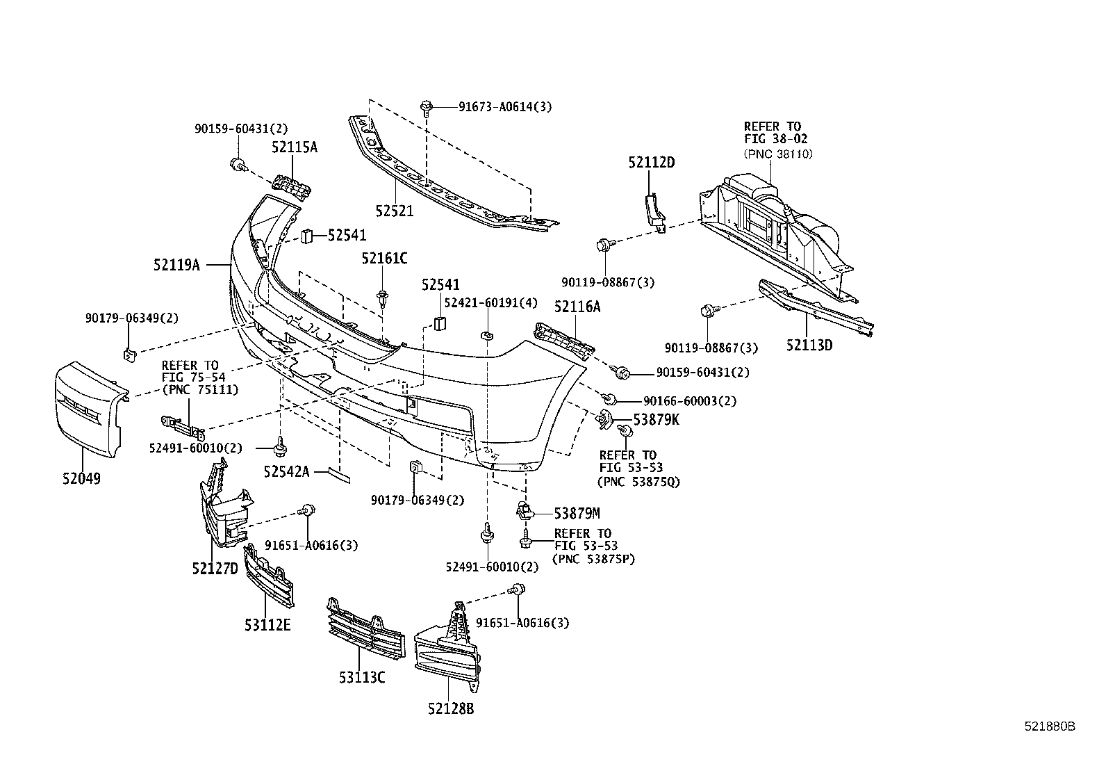 52049-60080 COVER SUB-ASSY, FRONT BUMPER WINCH product image