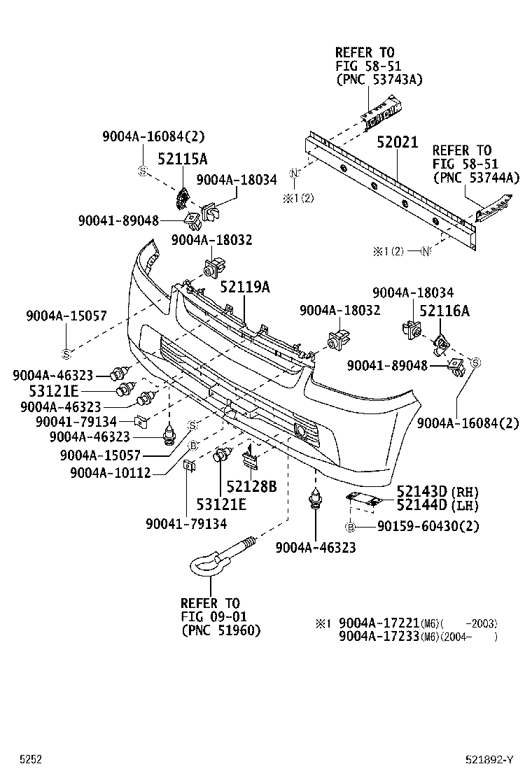 52128-BZ200 COVER, FRONT BUMPER HOLE, LH product image