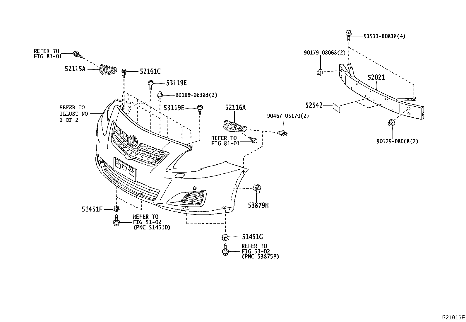 Toyota 52542-02020 SEAL, FRONT BUMPER, CENTER