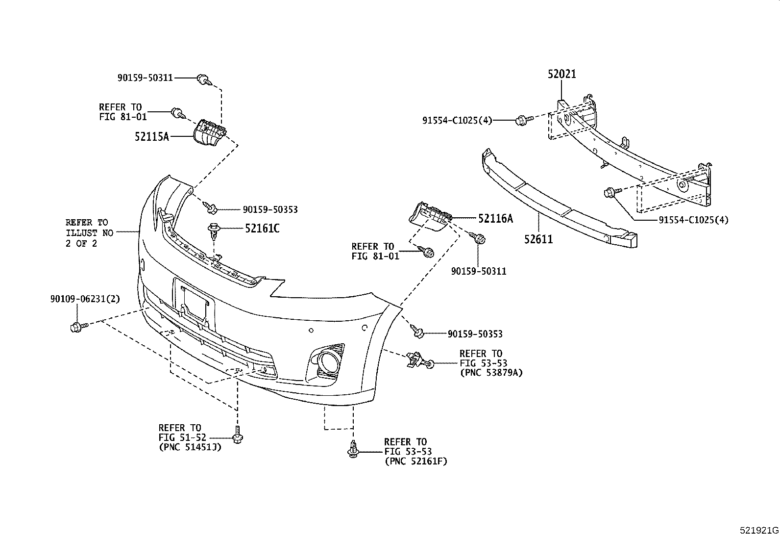 53113-58010 GRILLE, RADIATOR, LOWER LH product image