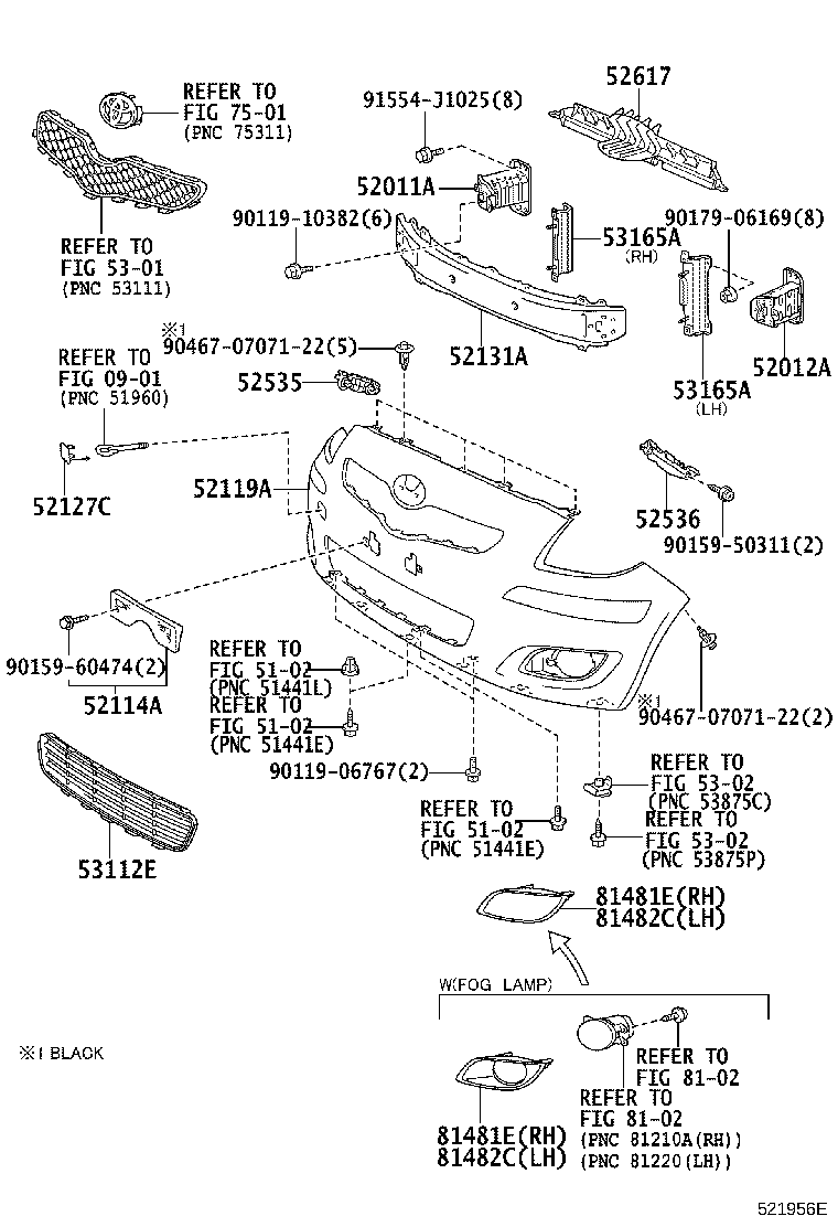 52011-52020 ARM SUB-ASSY, FRONT BUMPER, RH product image