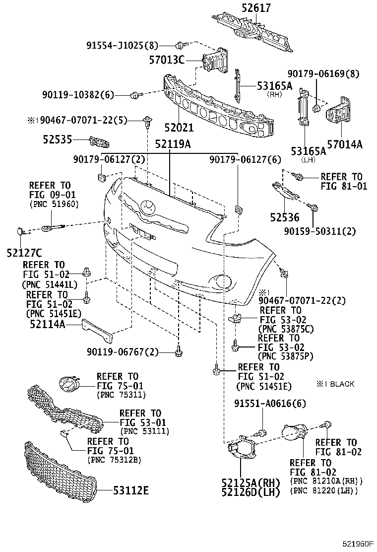 52617-52010 ABSORBER, RADIATOR SUPPORT, UPPER product image