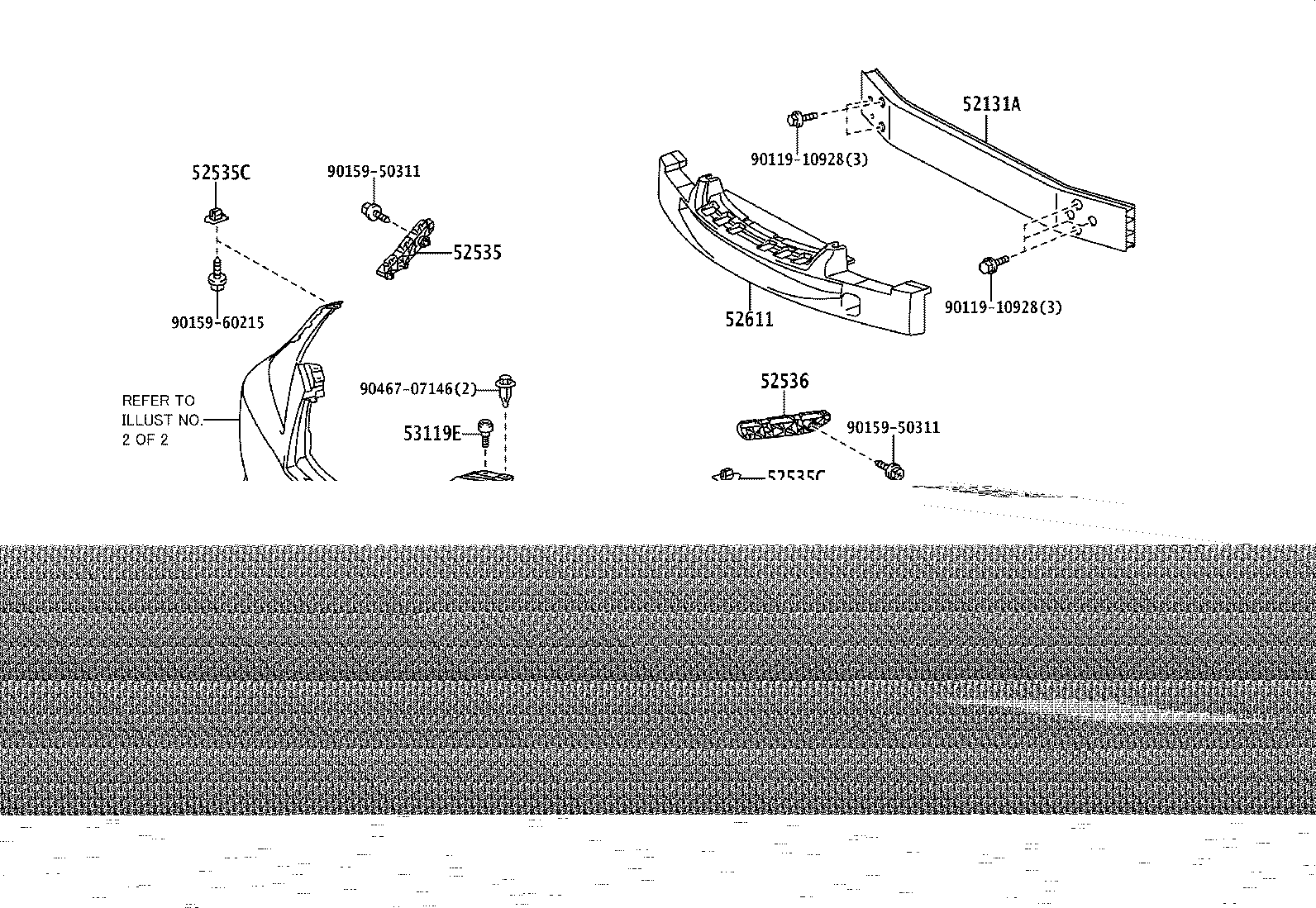52114-53151 BRACKET, FRONT BUMPER EXTENSION MOUNTING product image