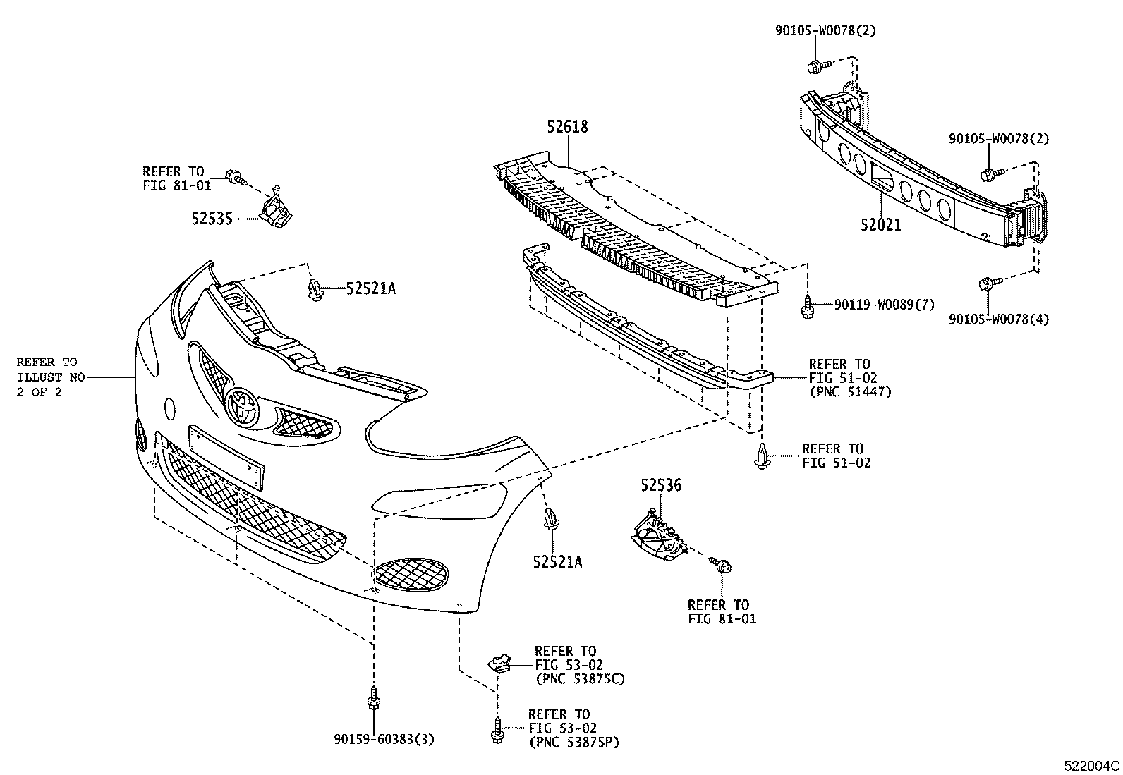 52127-0H902 COVER, FRONT BUMPER HOLE, RH product image