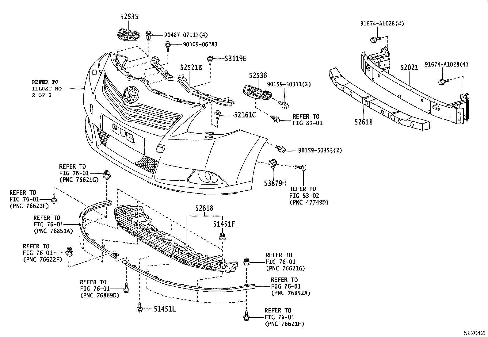 52127-0F900 COVER, FRONT BUMPER HOLE, RH product image