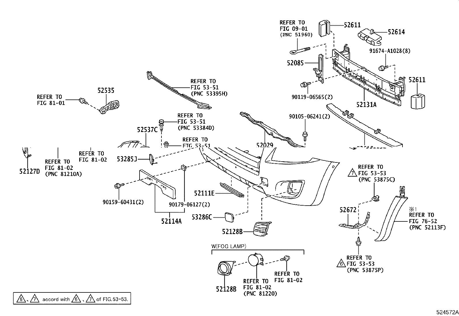 52127-42040 COVER, FRONT BUMPER HOLE, RH product image