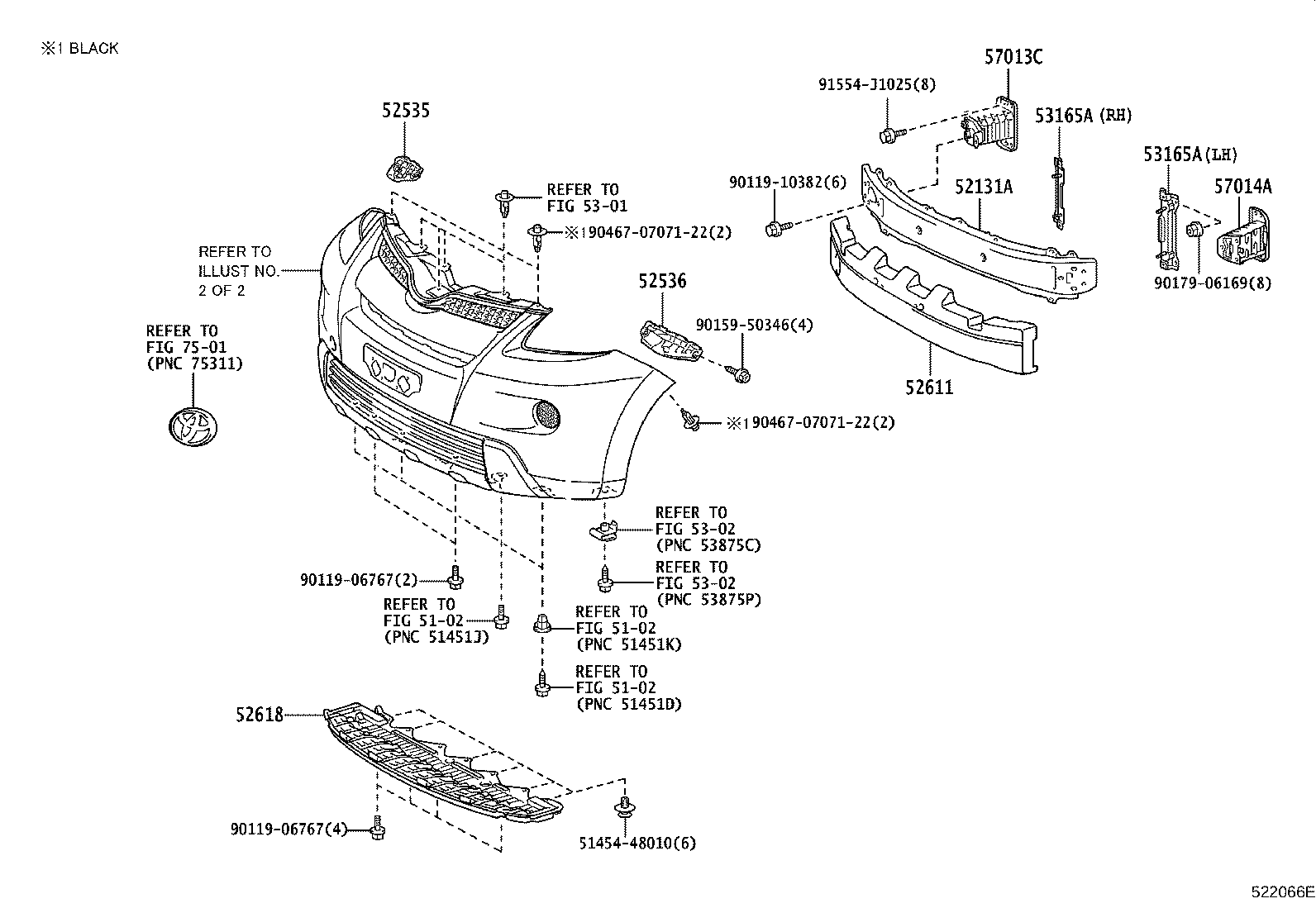 81481-52280 COVER, FOG LAMP, RH product image