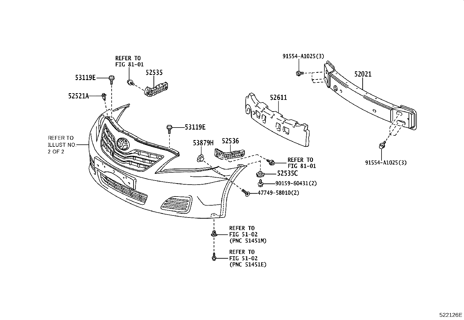 52030-06030 COVER, FRONT BUMPER HOLE, RH product image