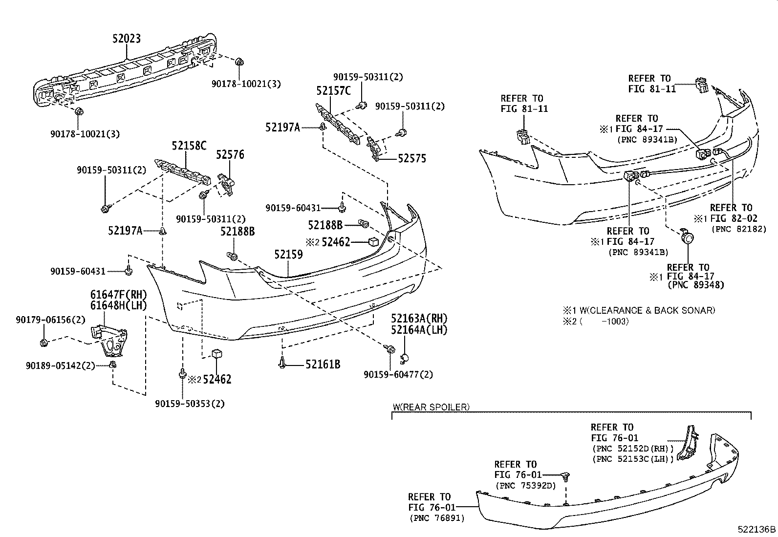 52159-06931 COVER, REAR BUMPER product image