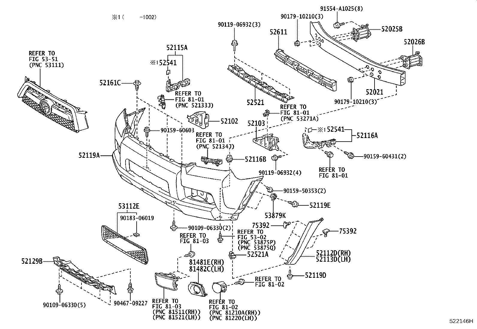 52101-35700 COVER, FRONT BUMPER, LOWER product image