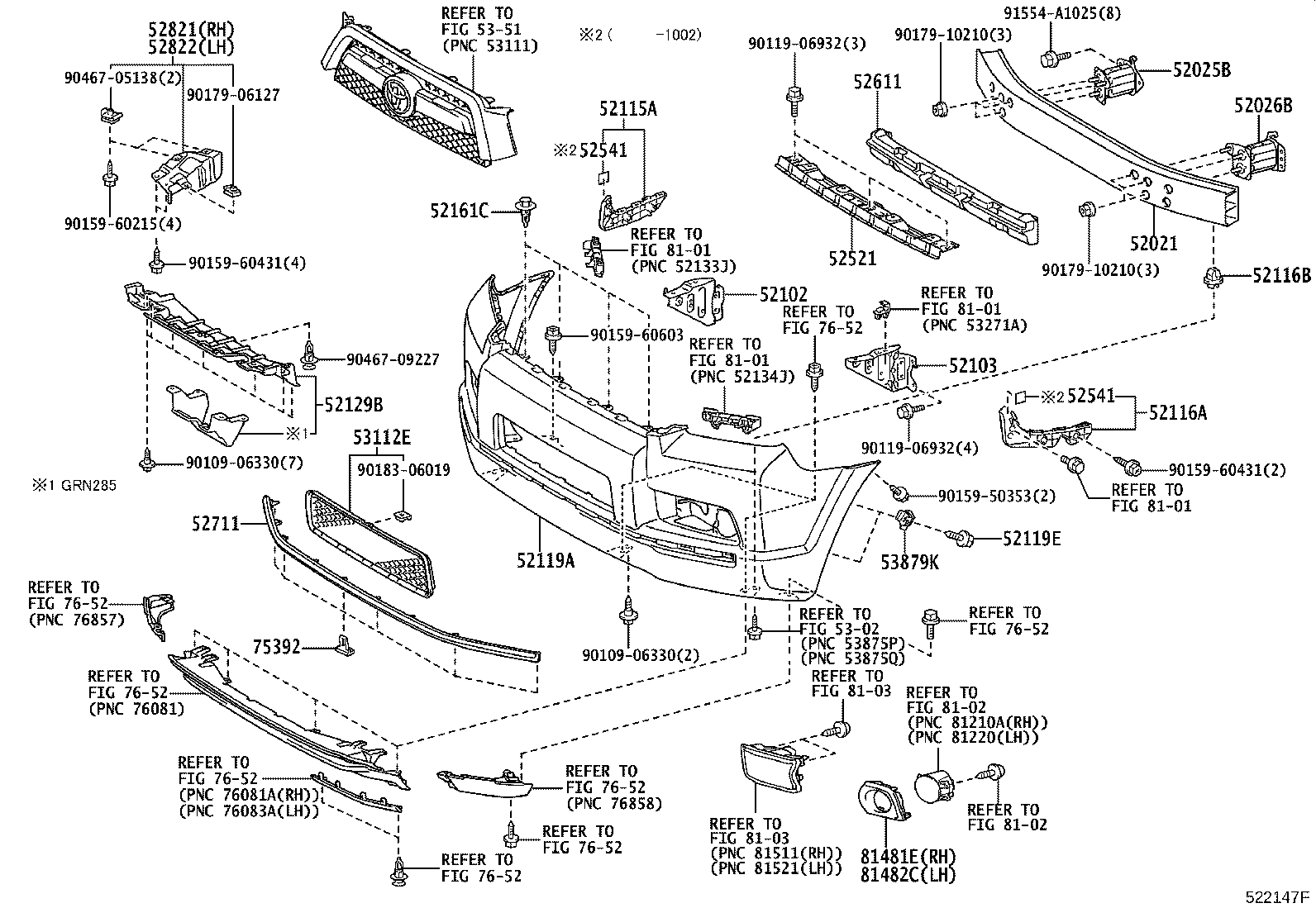 52101-35700 COVER, FRONT BUMPER, LOWER product image