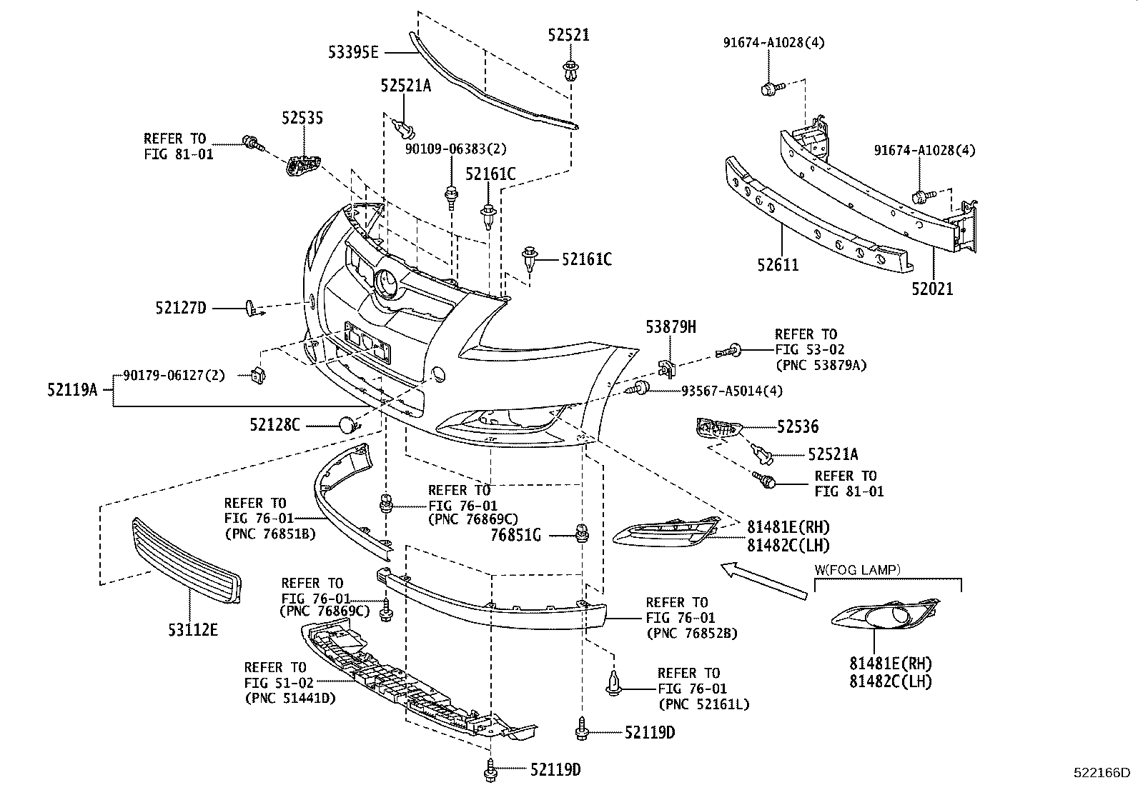 52127-02908 COVER, FRONT BUMPER HOLE, RH product image