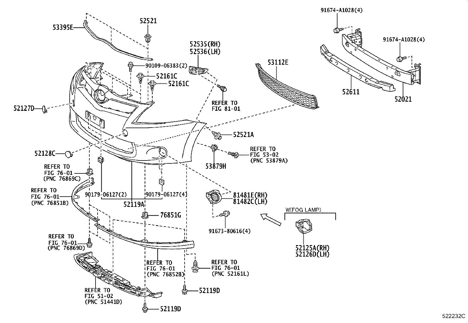 52127-02908 COVER, FRONT BUMPER HOLE, RH product image