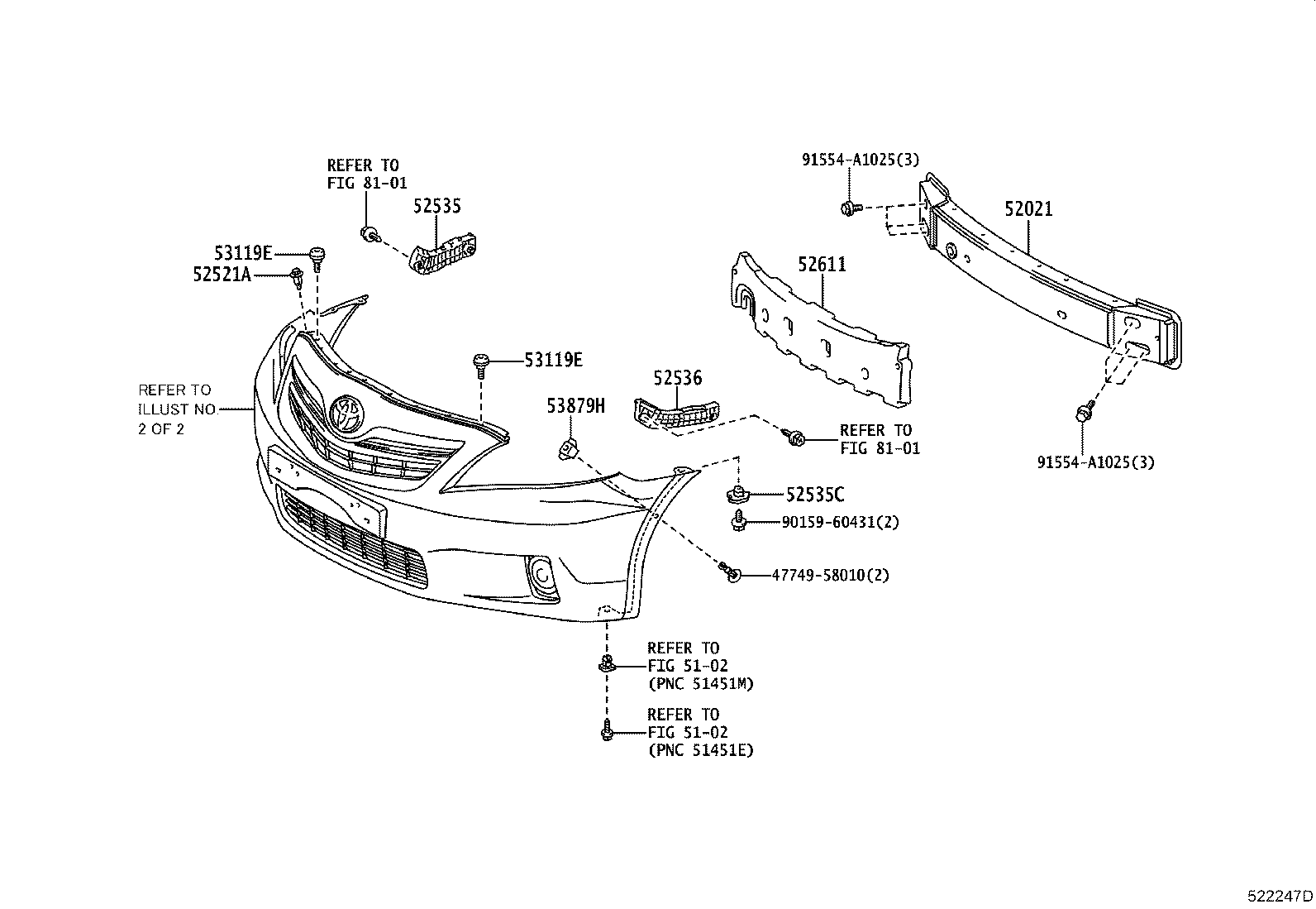 52030-06030 COVER, FRONT BUMPER HOLE, RH product image
