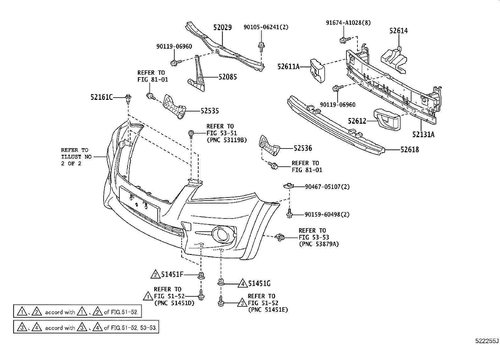 52127-42040 COVER, FRONT BUMPER HOLE, RH product image