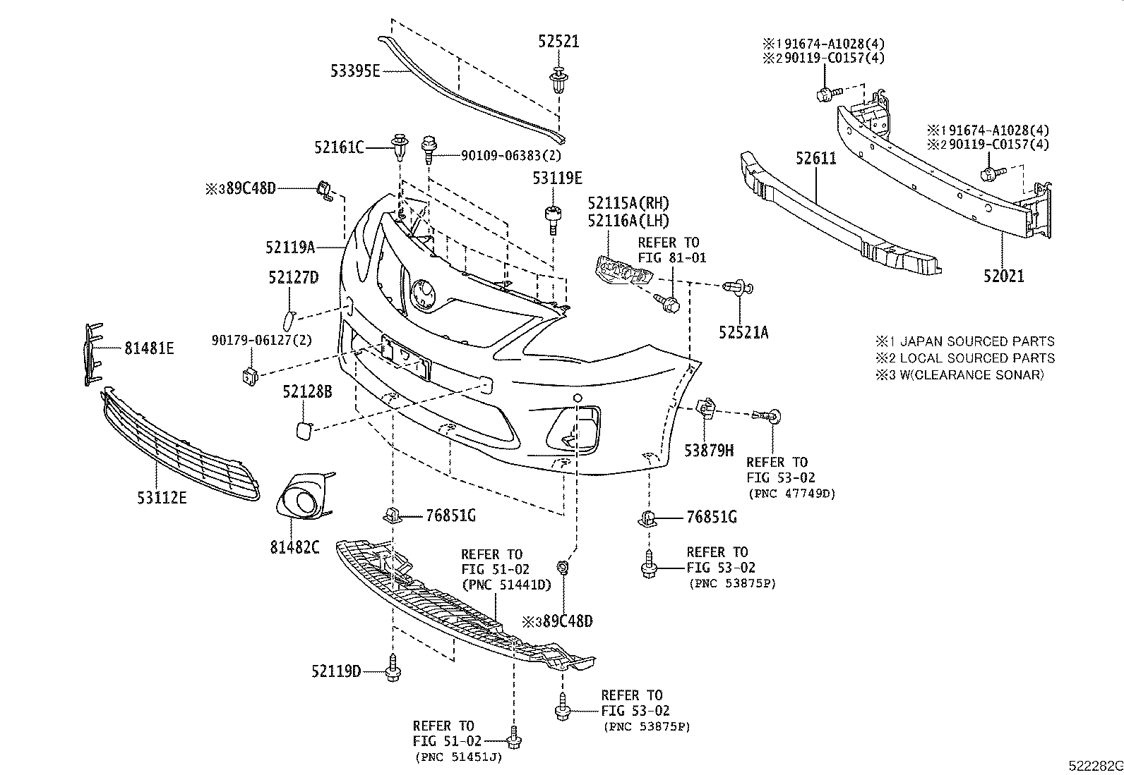 52030-02020 COVER, FOG LAMP, RH product image