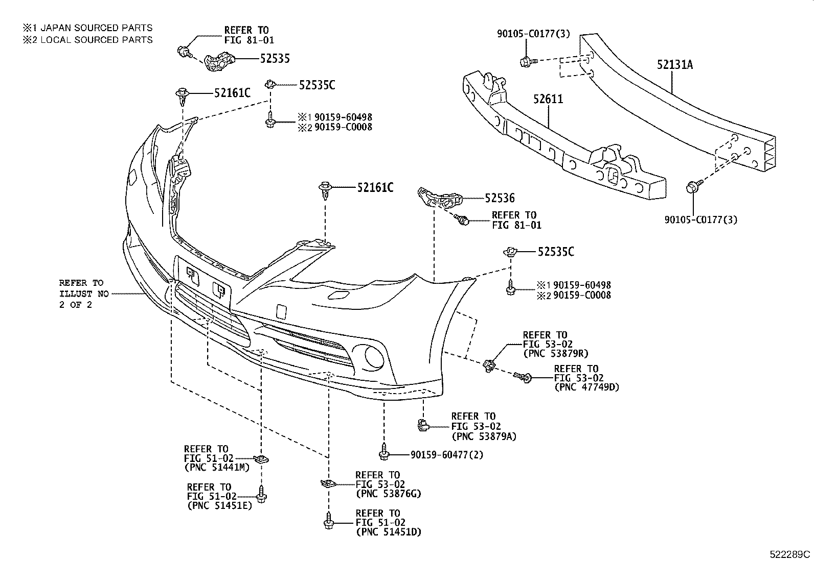 52127-0P030 COVER, FOG LAMP, RH product image