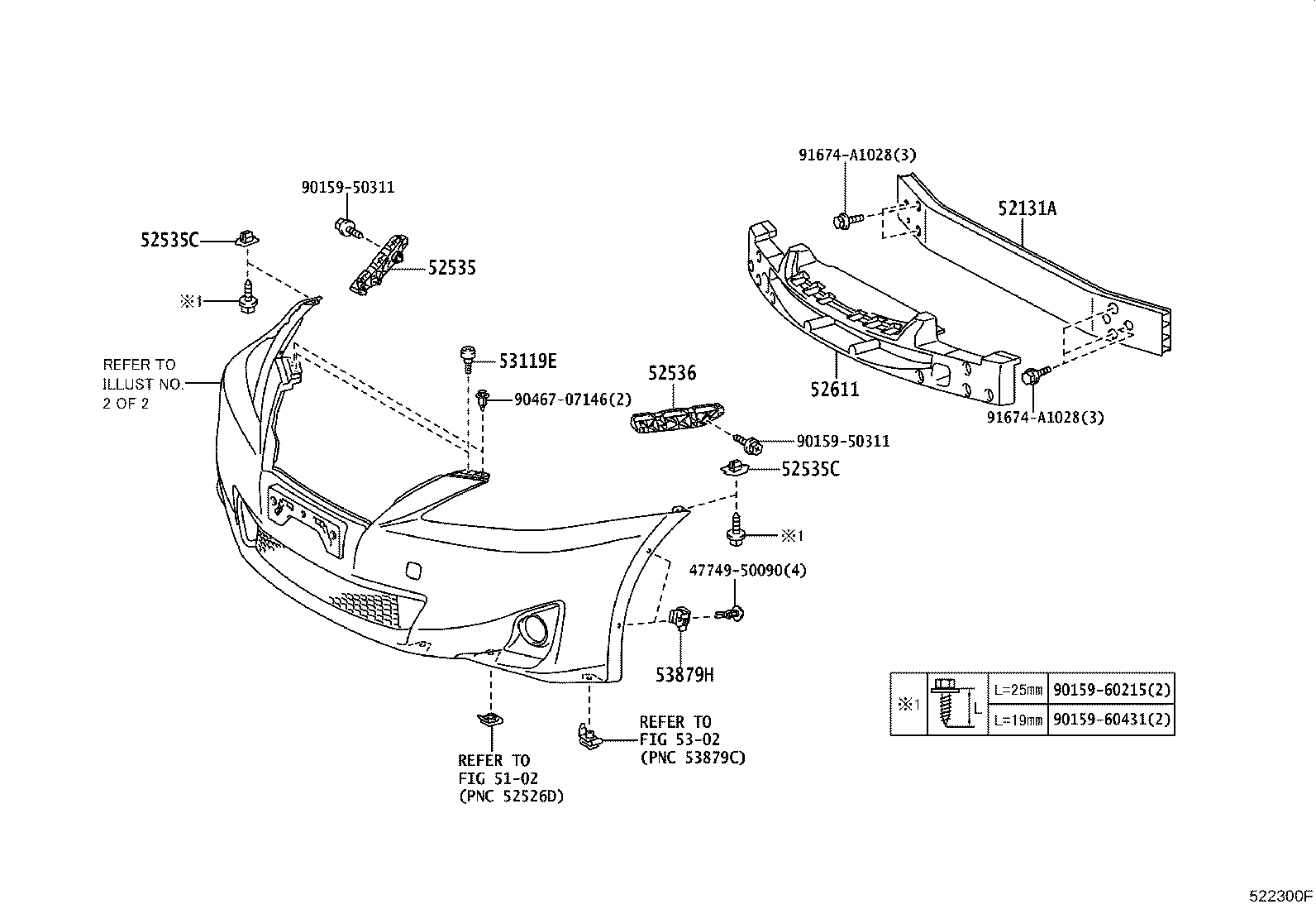 52114-53151 BRACKET, FRONT BUMPER EXTENSION MOUNTING product image