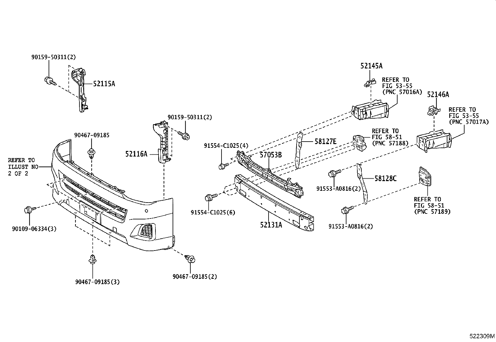 52127-26170-B1 COVER, FRONT BUMPER HOLE, RH product image