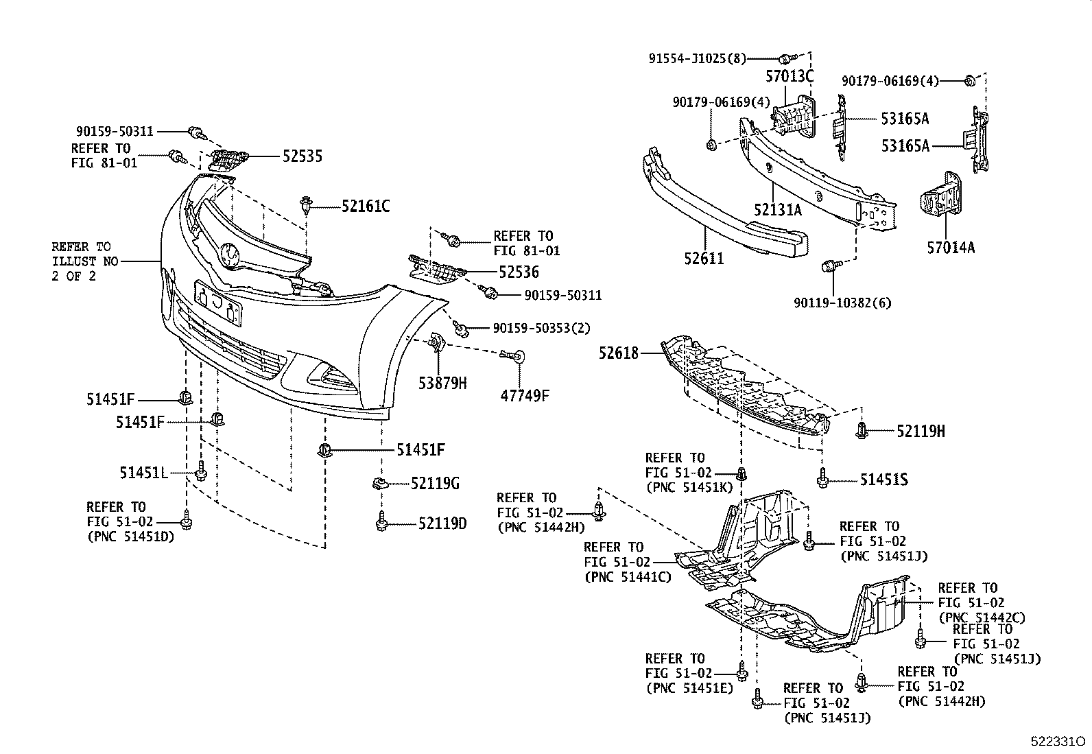52127-52480-D0 COVER, FRONT BUMPER HOLE, RH product image