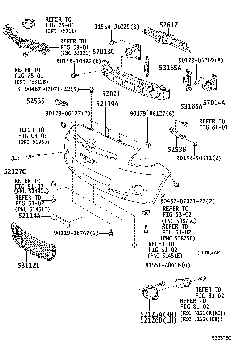 52617-52010 ABSORBER, RADIATOR SUPPORT, UPPER product image