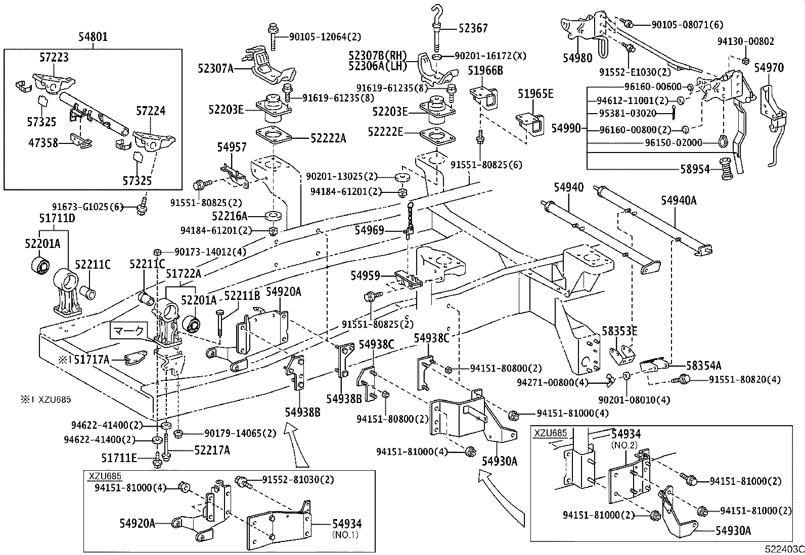 52221-37050 CUSHION, BODY MOUNT, NO.2 UPPER product image