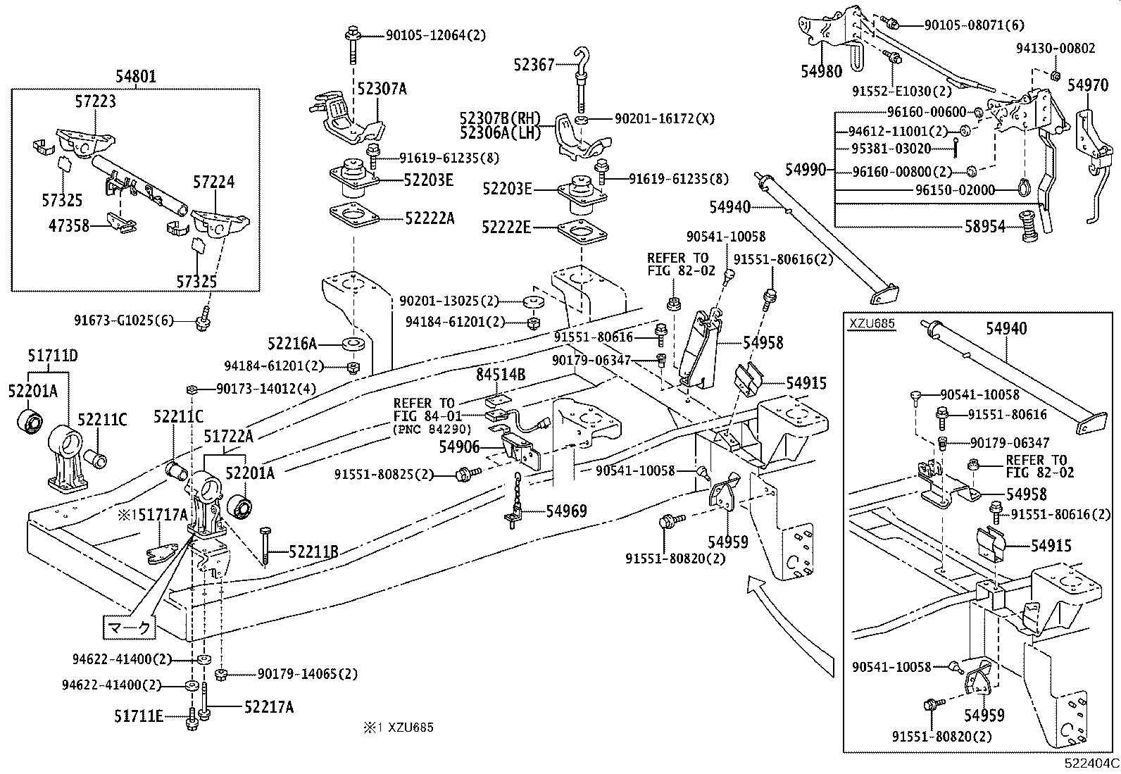52221-37050 CUSHION, BODY MOUNT, NO.2 UPPER product image