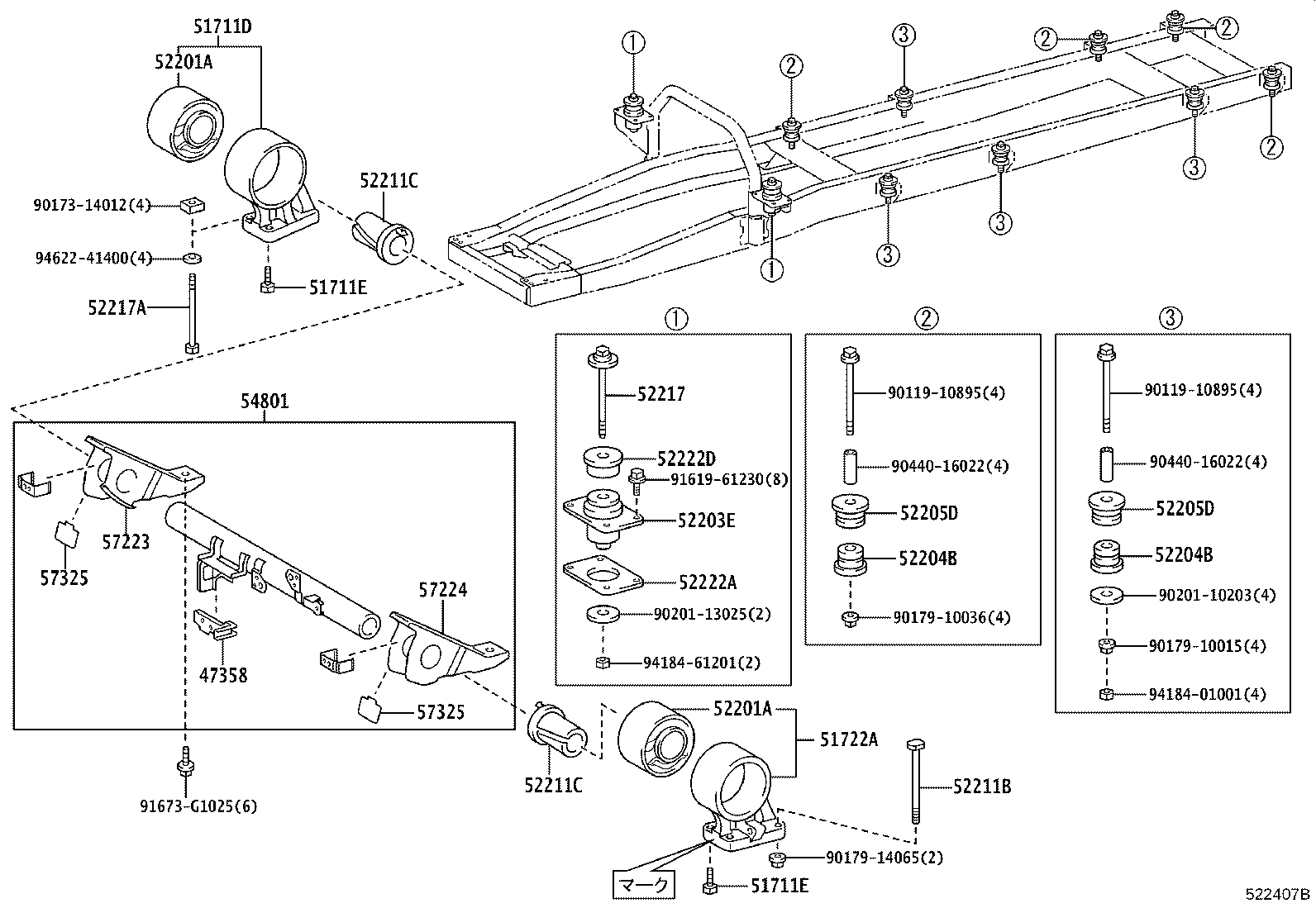52221-37050 CUSHION, BODY MOUNT, NO.2 UPPER product image