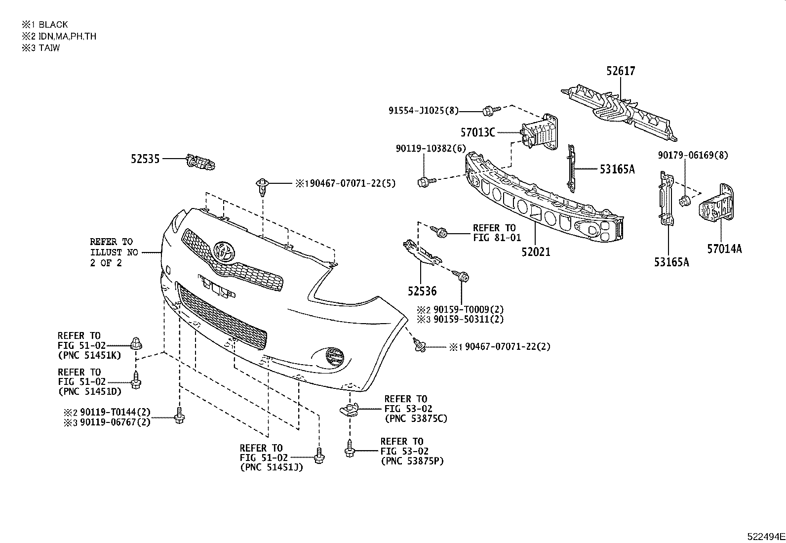 81481-0D110 COVER, FOG LAMP, RH product image