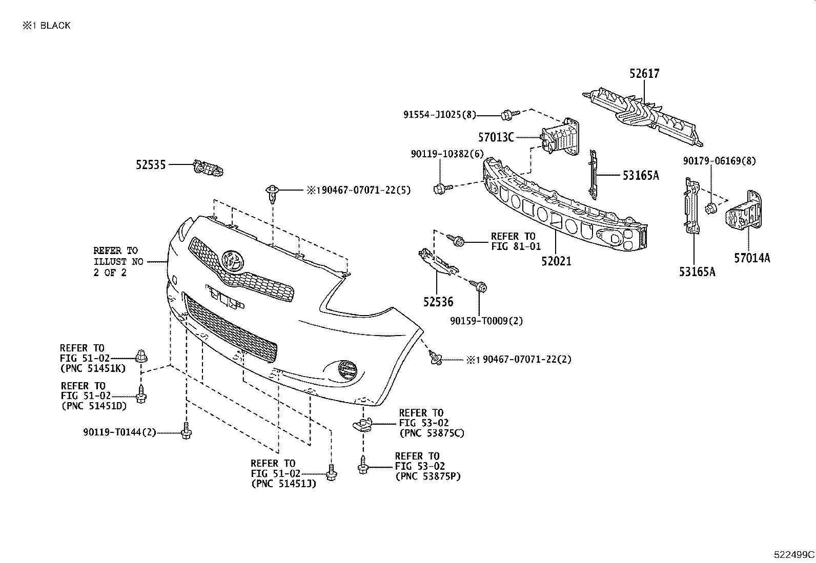 81481-0D110 COVER, FOG LAMP, RH product image