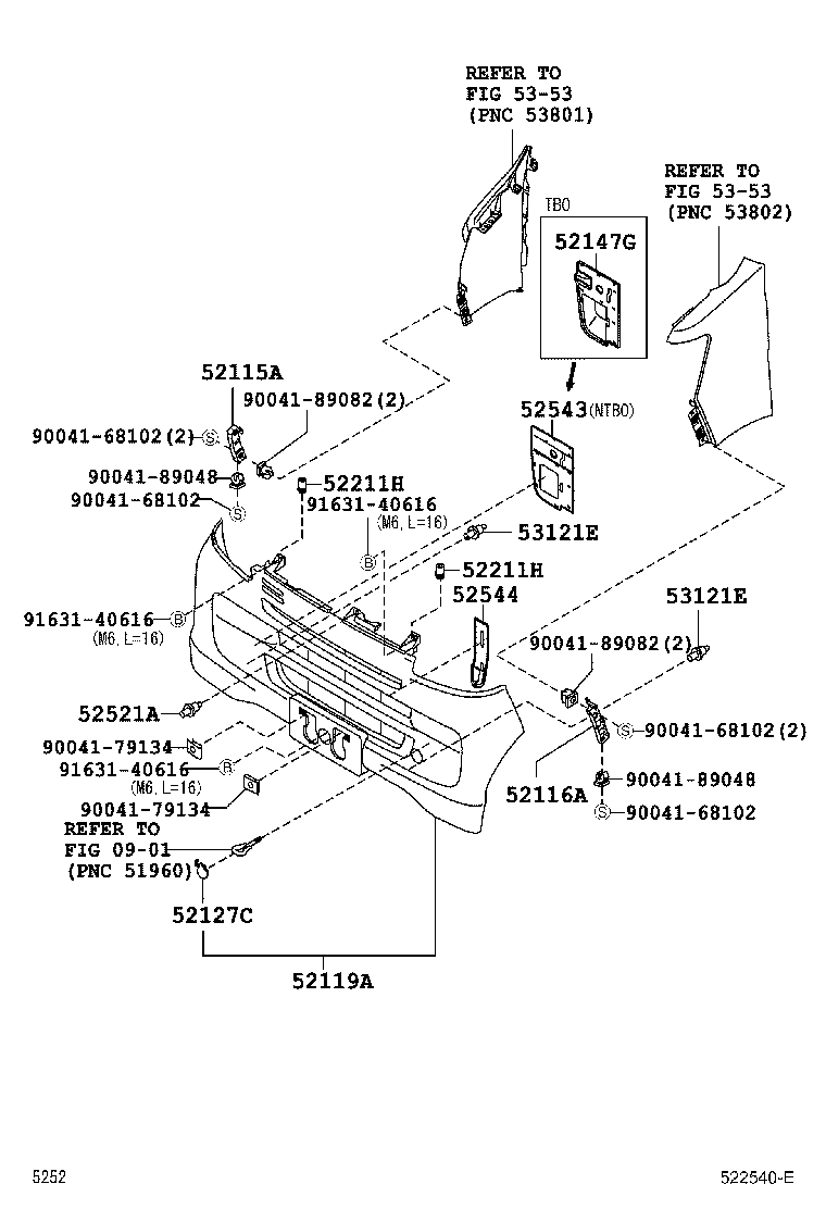 52115-B5030 SUPPORT, FRONT BUMPER SIDE, RH product image