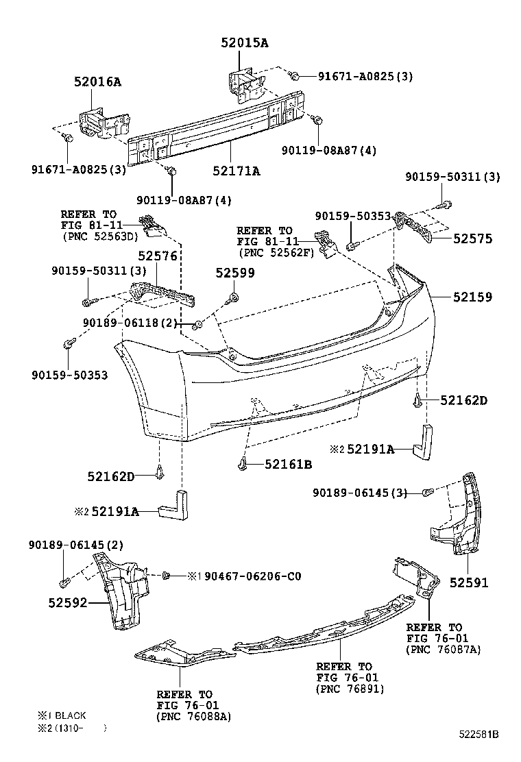52191-47020 SEAL, REAR BUMPER ARM product image