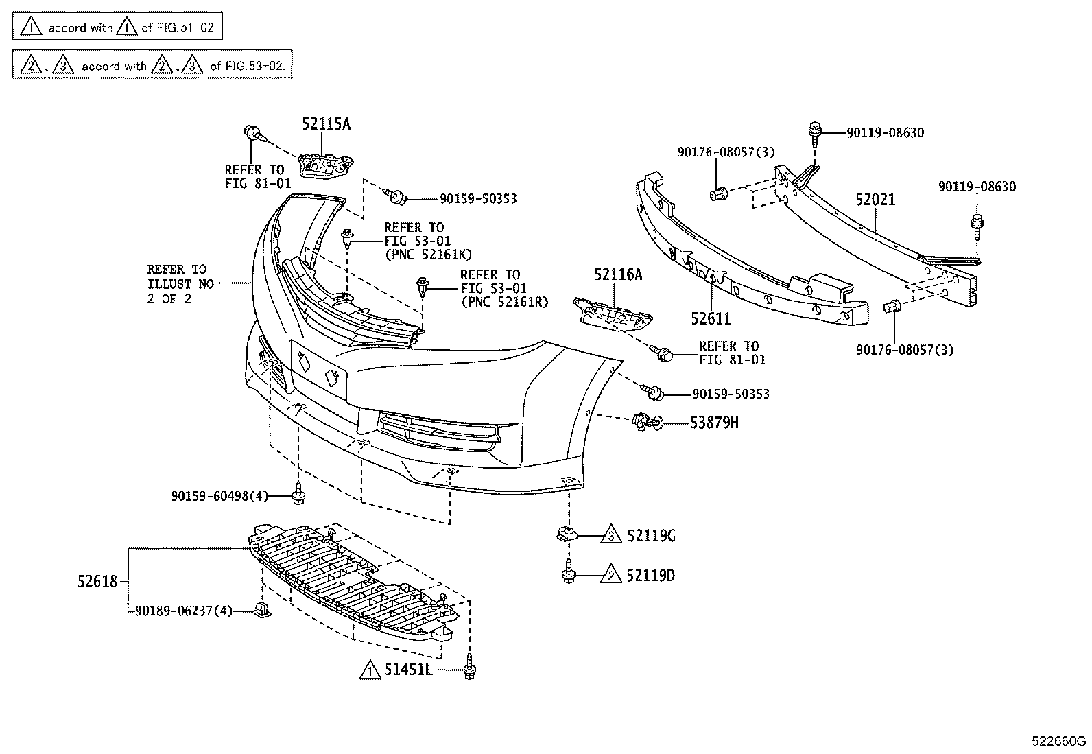 52127-68060 COVER, FRONT BUMPER HOLE, RH product image