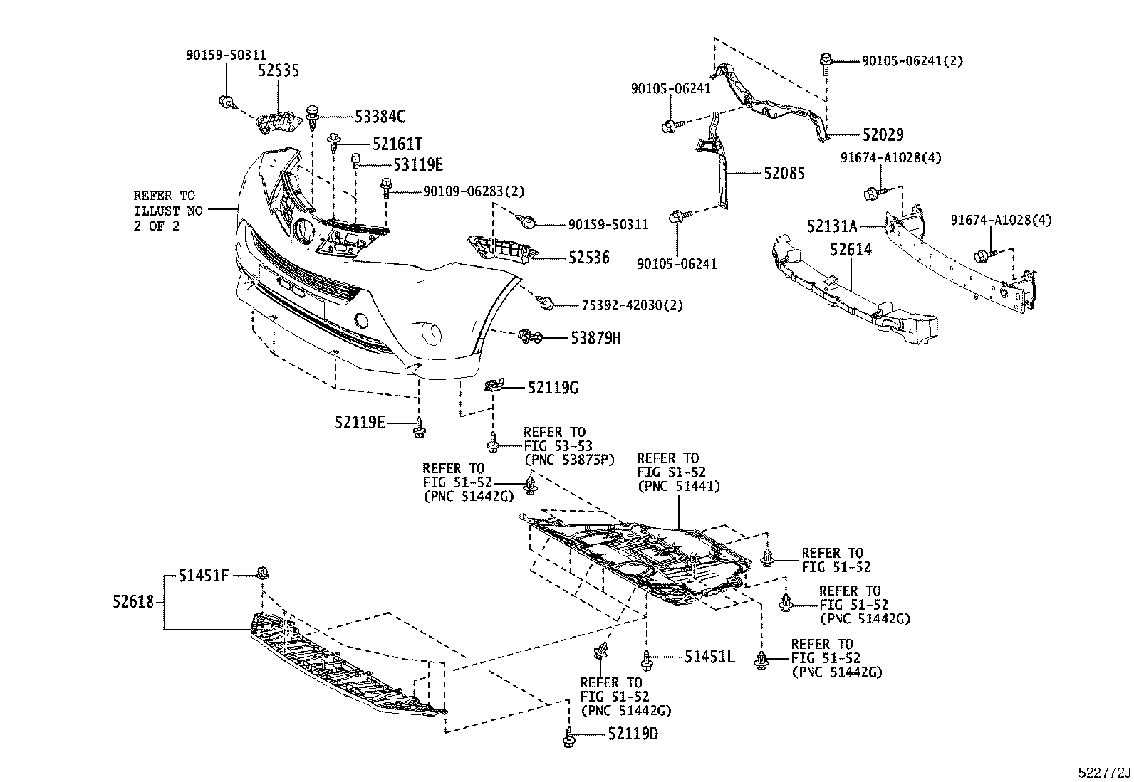 52030-42070 COVER, FRONT BUMPER HOLE, RH product image