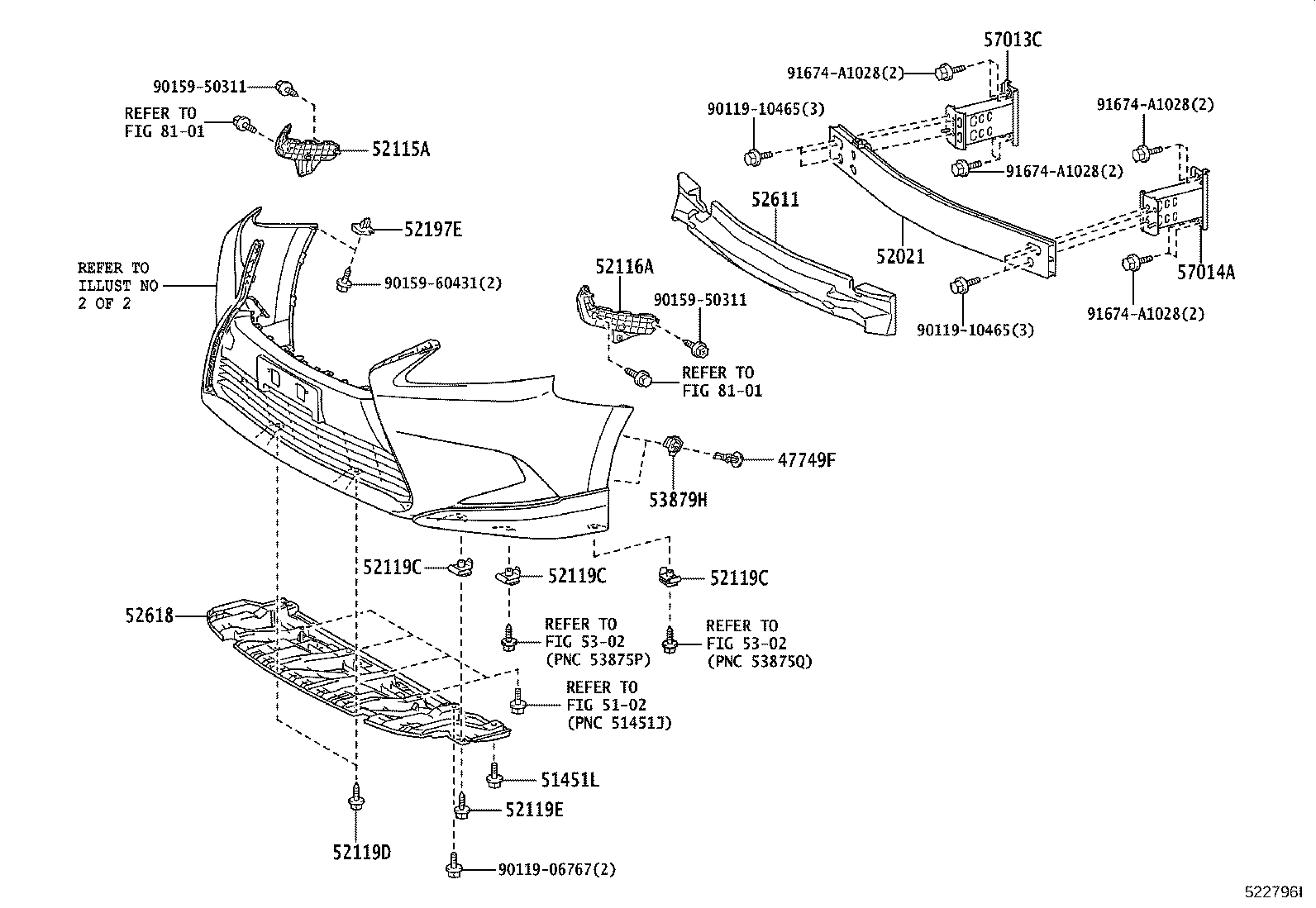 52127-75020-B0 COVER, FRONT BUMPER HOLE, RH product image