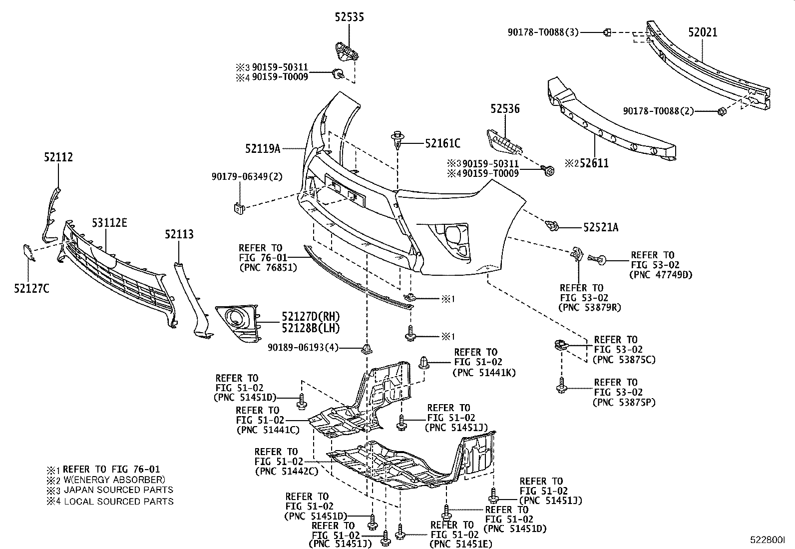 Toyota 52128-0D780 COVER, FRONT BUMPER HOLE, LH
