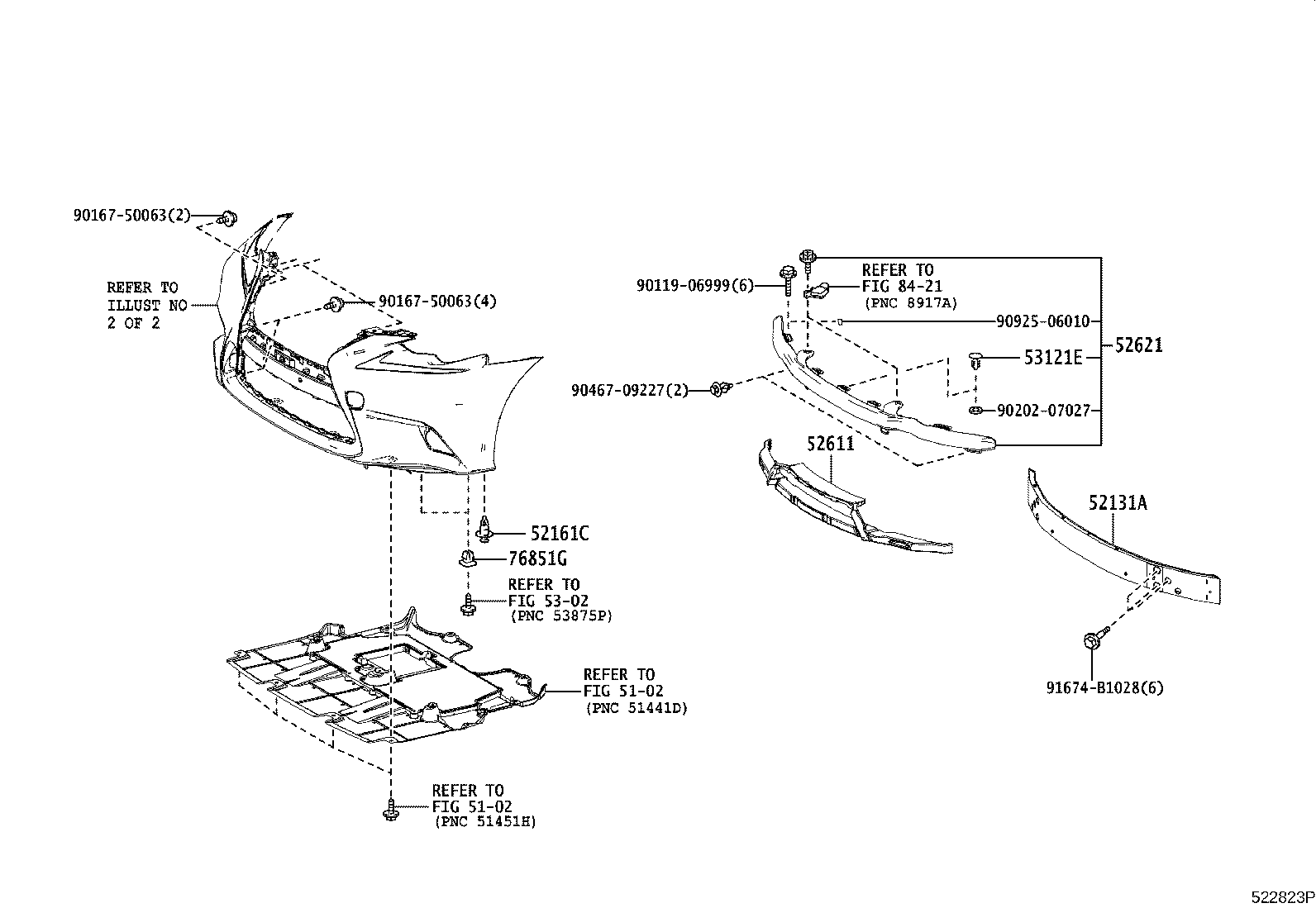 52131-53190 REINFORCEMENT, FRONT BUMPER product image