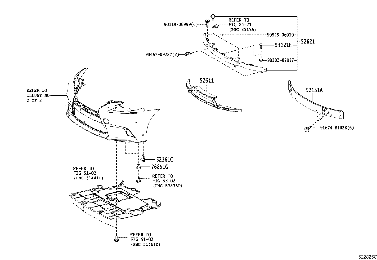 52021-53020 REINFORCEMENT SUB-ASSY, FRONT BUMPER product image